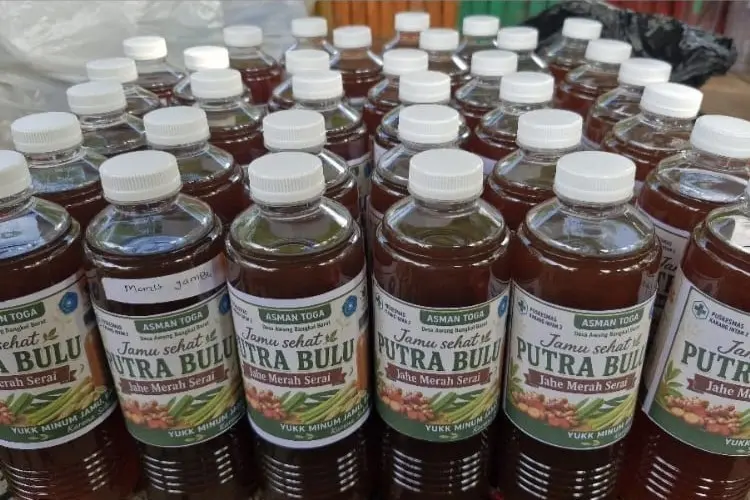 Jamu Sehat Putra Bulu, produk olahan jahe merah dan serai dari Awang Bangkal Barat